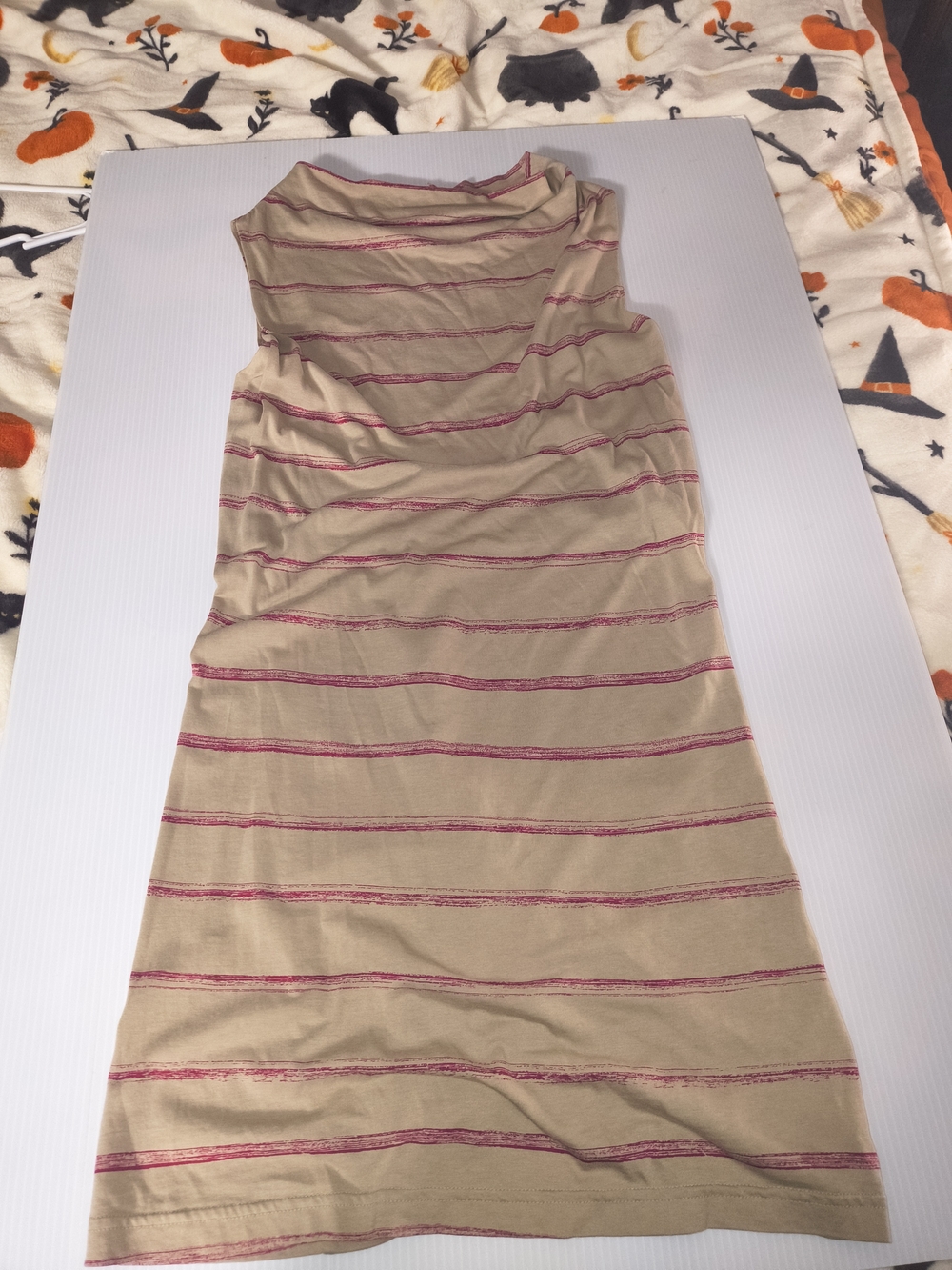 Patagonia Au Bateau Striped Cowl Neck Sleeveless Travel Dress Driftwood Size S